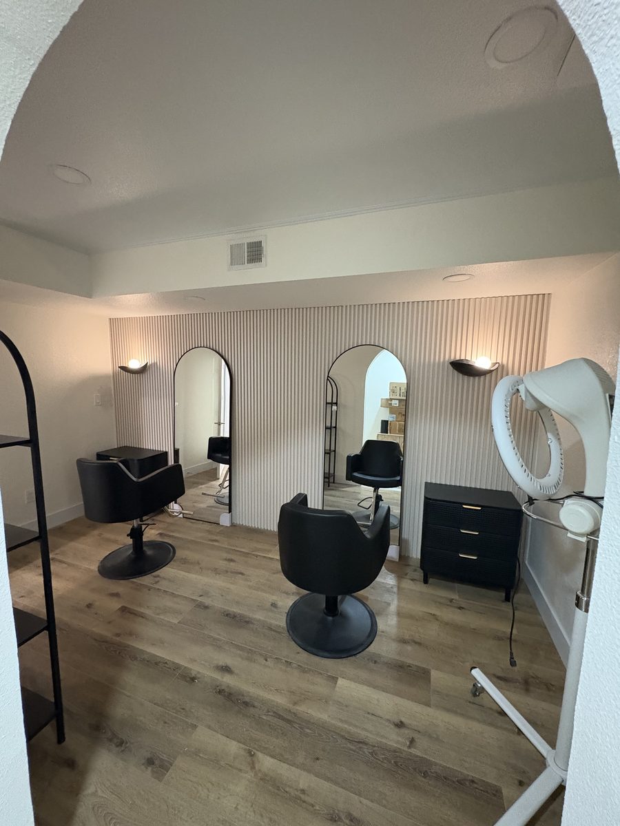 New flooring and finished archways in a renovated interior